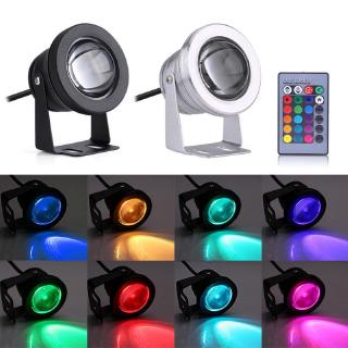1 Đèn LED 10W 12V RGB Chống Nước Trang Trí Hồ Cá