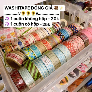 Băng dính trang trí Washi tape bản 1,5cm họa tiết 🌟🌟 [Phần 2]