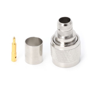 BS * 1 Bộ N Loại Crimp Plug RF Connector Bộ Chuyển Đổi Đồng Trục Cho LMR400 RG8 Ca
