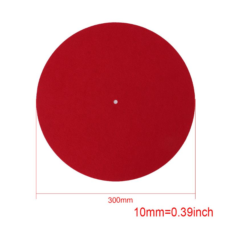 Turntable Mat Slipmat Audiophile 3mm Felt Platter Vinyl Record Players Anti-Vibr