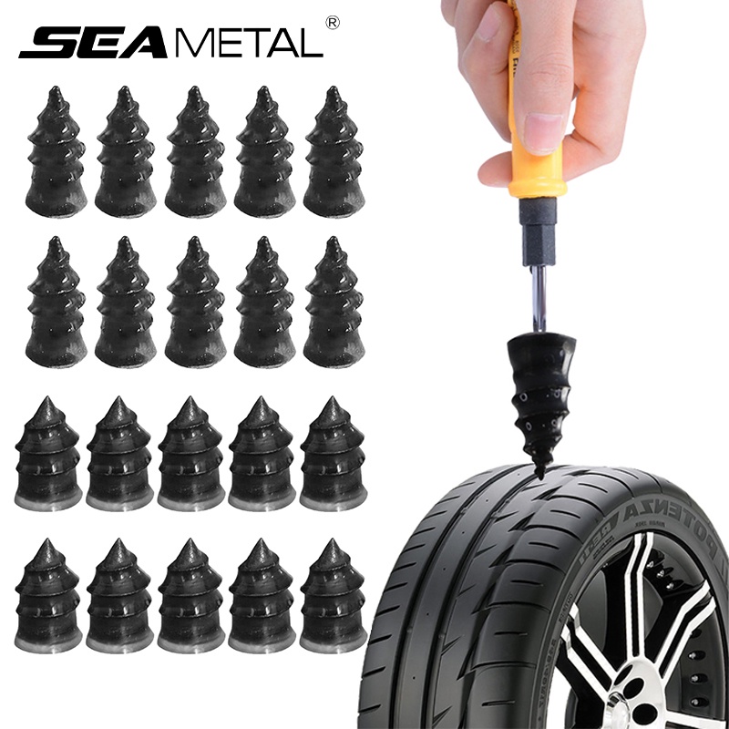 Set 10 đinh cao su SEAMETAL chân không sửa chữa lốp xe thủng