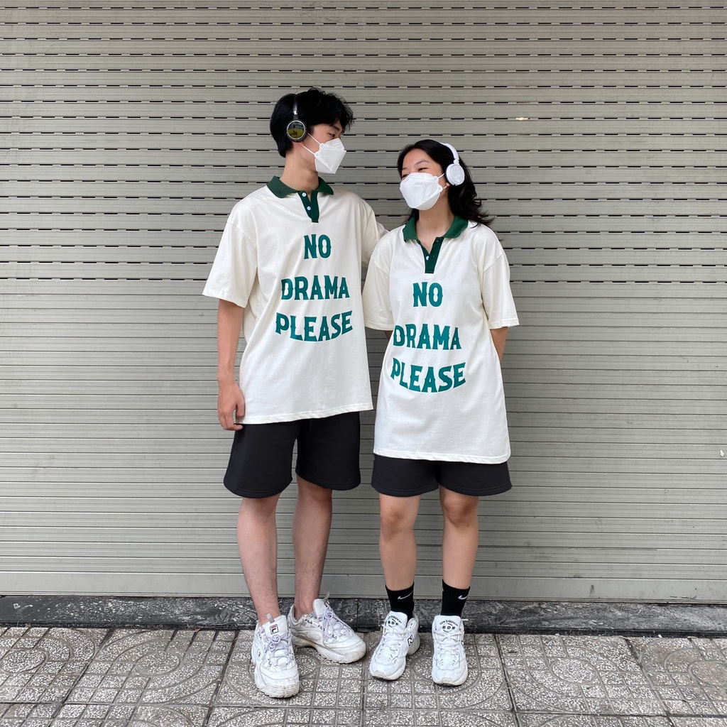 ÁO THUN FF FORM RỘNG POLO NO DRAMA, VẢI THUN 2 CHIỀU COTTON 250GSM