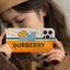 Ốp điện thoại trang trí logo Burberry kèm dây đeo iPhone 15promax 14promax 13ProMax 13 13pro 11ProMax 11 12 12pro 12ProMax