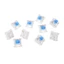Btsg Bàn Phím Cơ MX Tuyến Tính Bluish Trắng Switch 3pin 60g Lực Gắn PCB
