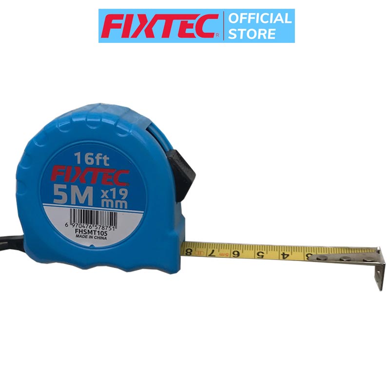 Thước cuộn thép FIXTEC FHSMT105 chiều dài 5m bề rộng lá thước 19mm chất liệu thép dẻo cao cấp