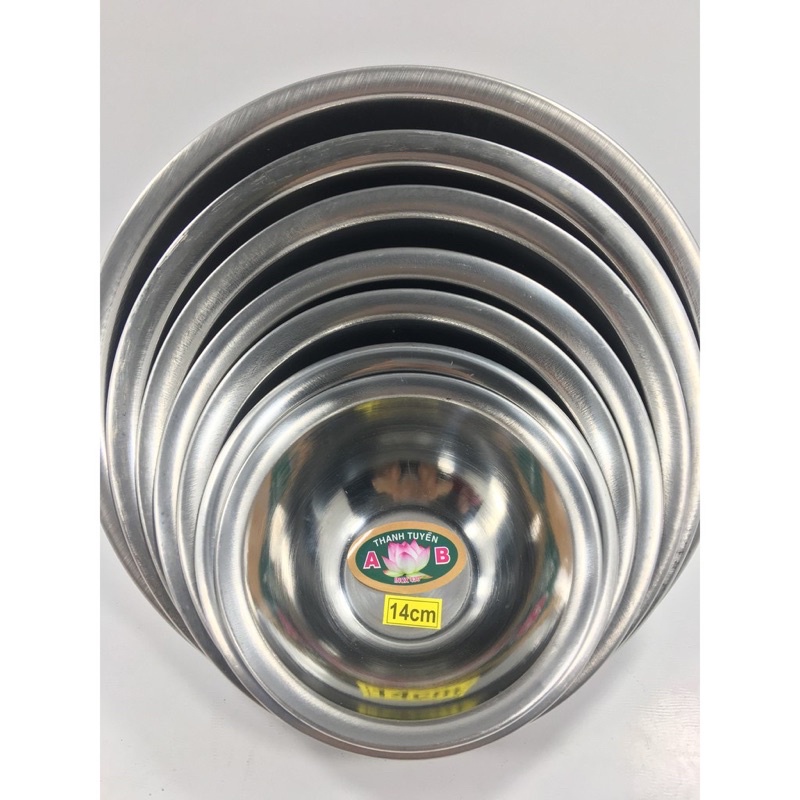 Bát inox bền đẹp - bát inox cao cấp đủ cỡ, tô AB, tô tàu mỏng | Shopee ...