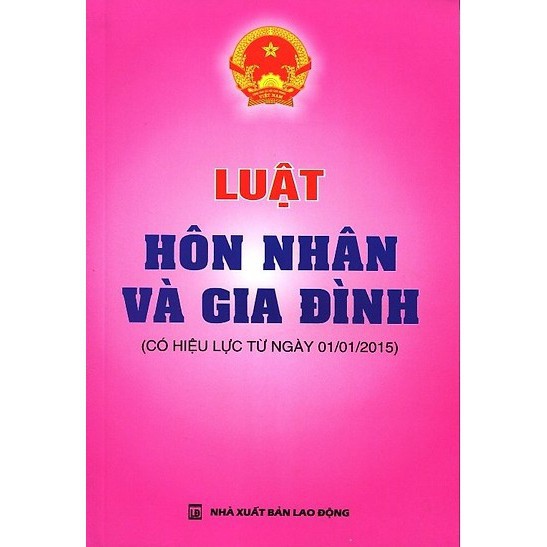 Ảnh Sách - Luật Hôn nhân và Gia đình (NXB Lao động) 1