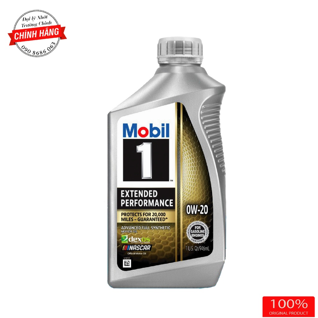 Nhớt Mobil 1 Extended Performance 0W-20 dành cho xe ga và ô tô | Shopee ...