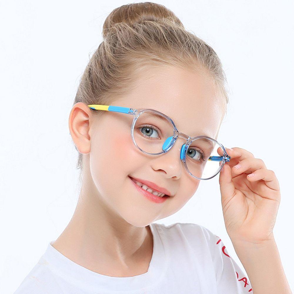 RTJIFSS Kính Mắt Thoải Mái Bảo Vệ Mắt Trẻ Em Bé Trai Bé Gái Máy Tính Khung Siêu Nhẹ