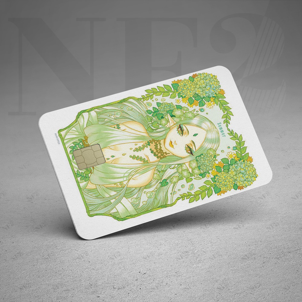 Miếng Dán Trang Trí FOUR SEASONS - DecalSticker Thẻ ATM (Thẻ Chung Cư, Thẻ Xe, Debit, Credit) NF2