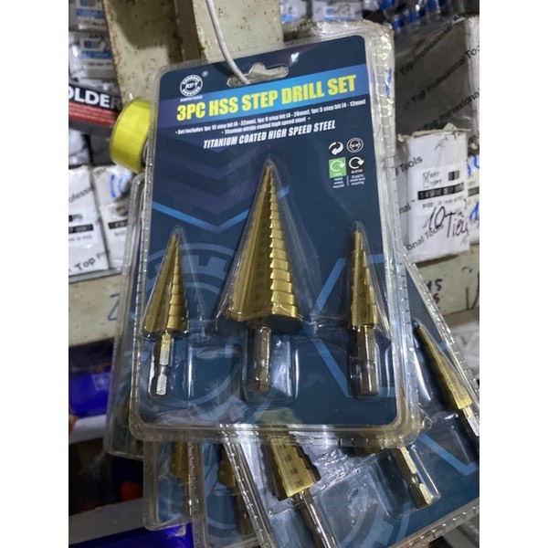 Bộ mũi khoan tháp 3 bước thẳng 4-32mm