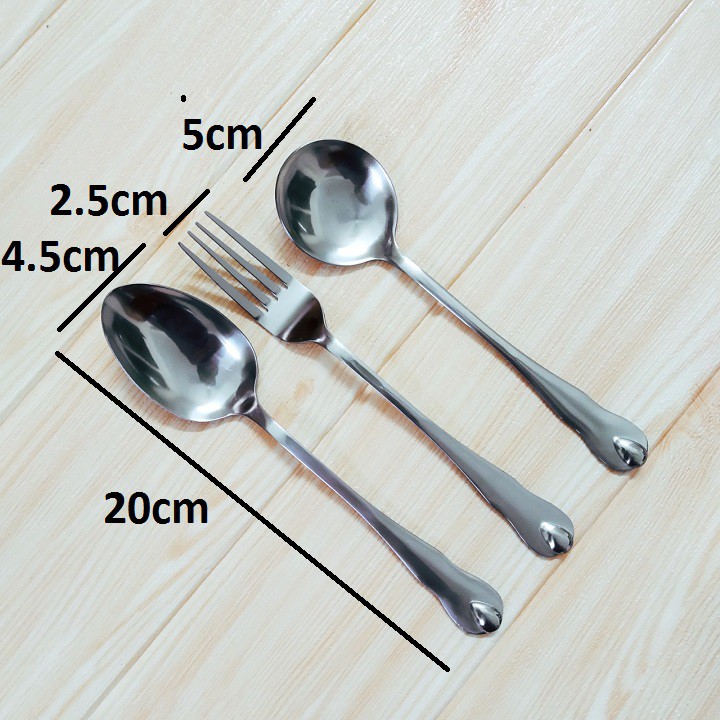 Thìa, Rĩa, Muỗng Inox Cao Cấp Dài 20CM | Shopee Việt Nam