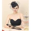 KIN 2 Chiếc Vintage Cô Dâu Lông Mũ Lưới Găng Tay Trang Phục Cưới Phụ Kiện
