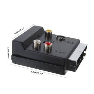Đầu Nối Chuyển Đổi 20 Pin SCART Sang 3 RCA S-Video Video Sang 3RCA Jack S Video AV TV