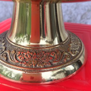 Mâm Bồng Chữ Thọ 20cm Mâm Quả Đào 18cm Bằng Đồng