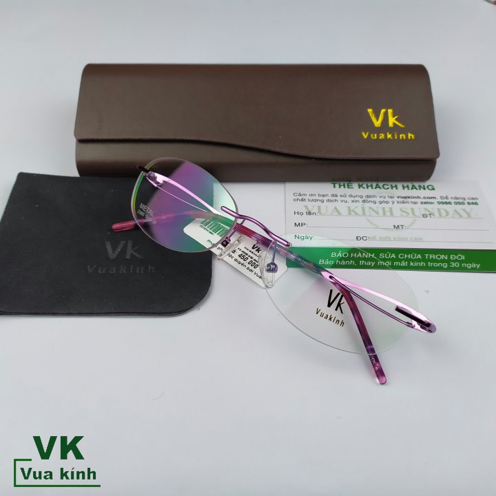 Gọng kính cận khoan không viền VK80