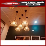 ĐÈN GỖ THẢ TRẦN QUÁN CAFÉ, NHÀ HÀNG Đèn gỗ thả trần gia công trang trí nhà và decor quán cafe bền đẹp, độc, lạ hiện đại — ảnh 2