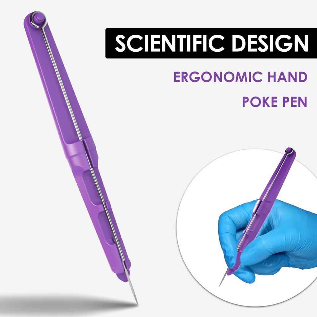 Bộ dụng cụ xăm Poke & Stick thủ công gồm bút cầm tay và bộ hình xăm