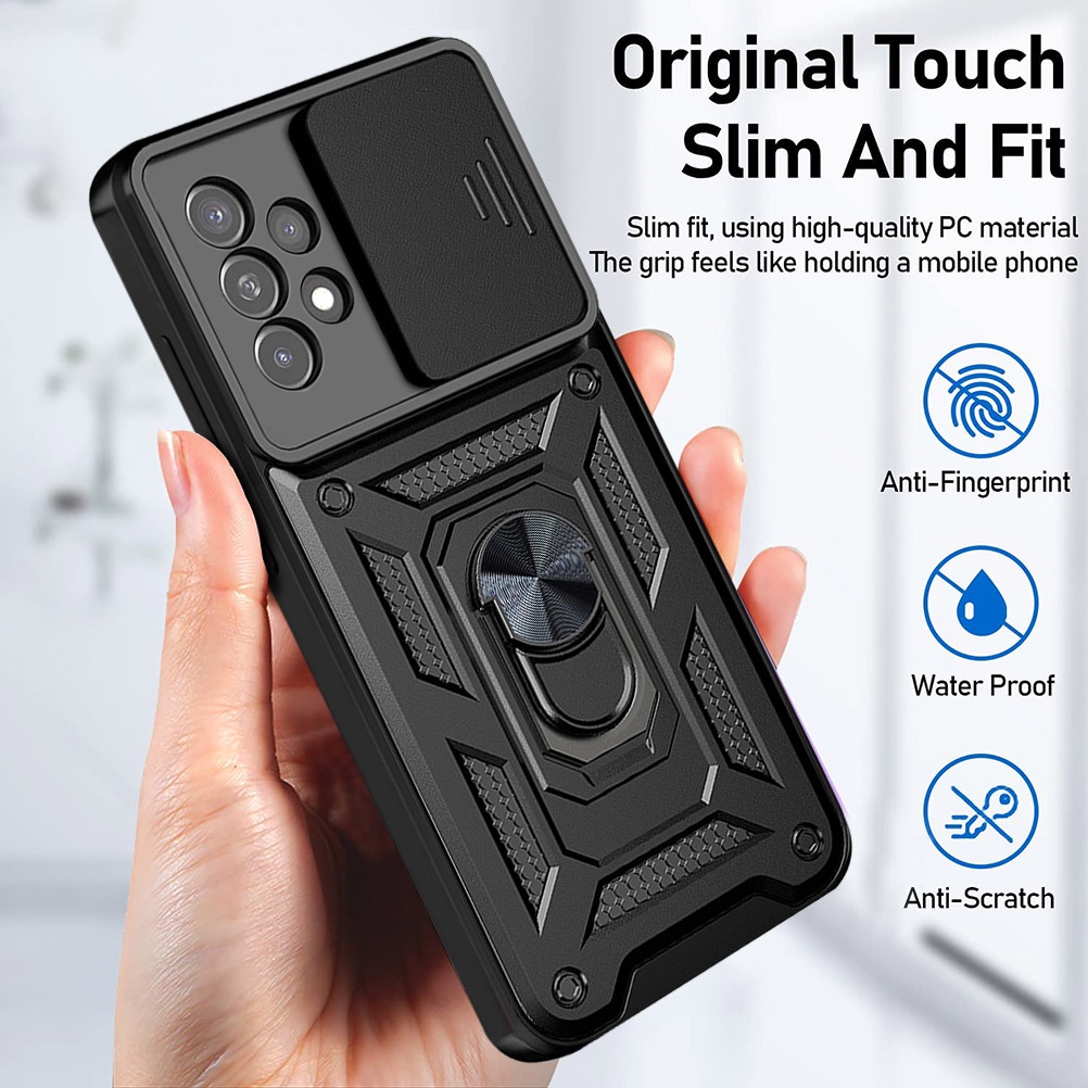 Ôp Điện Thoại Có Nhẫn Đỡ Cho samsung galaxy a73 a53 a33 a23 5g a13 lite lte 4g a03s m23 f23 5g a54 a34 Ốp