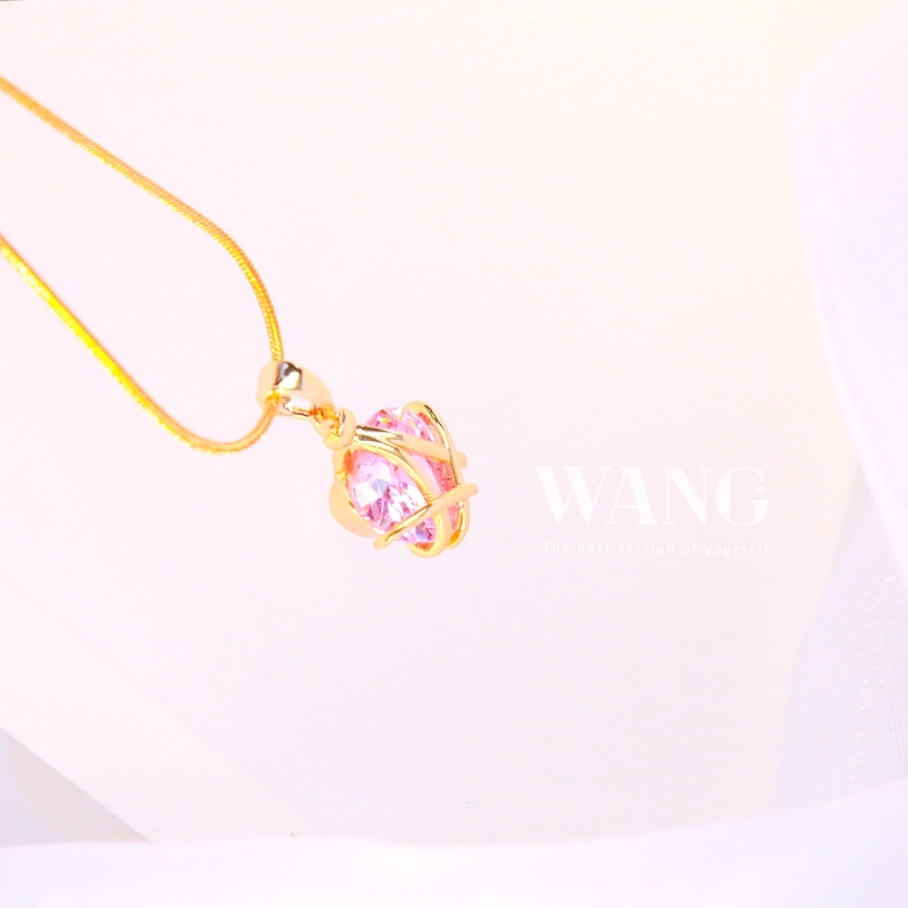 Vòng cổ Thép Titan Mạ Vàng 18k Mặt Hình Lâu Đài Búp Bê Barbie