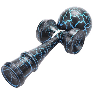 🔥Đồ chơi bằng gỗ Thể thao ngoài trời Kendama Đồ chơi Bóng trẻ em và người lớn Bóng ngoài trời Thể thao Crack Gỗ sồi Thiết kế đầy màu sắc Đen và Xanh