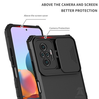 Ốp Điện Thoại Siêu Mỏng Chống Sốc Có Giá Đỡ Cho Redmi Note 10 Pro Note 10 10s 4G 5G Note 9 Note 8 Pro