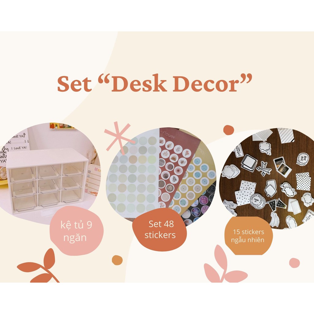 Set combo trang trí bàn học - Desk Decor - GIÁ RẺ - CHẤT LƯỢNG ...