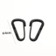NEWIDEA 10 / 20 Chiếc D Carabiner Nhựa Đen Nylon Packback Khóa Móc Khóa