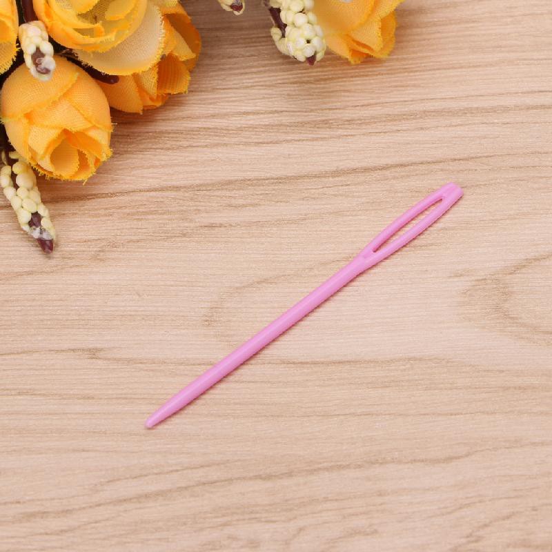 100 Chiếc Kim Khâu Bằng Nhựa 7Cm Đầy Màu Sắc Cho Trẻ Em