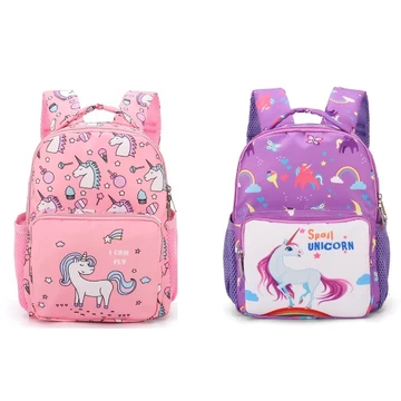 Ba Lô Trẻ Em Hoạt Hình Kỳ Lân Dễ Thương Ba Lô Cho Bé Mẫu Giáo Schoolbag Bé Gái Túi Đi Học Trẻ Em Hồng Tím In Ba Lô Mẫu Giáo Bé Gái Dễ Thương Schoolbag Trẻ Em