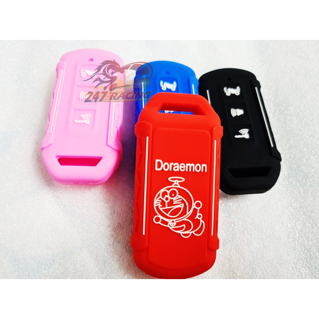 Bọc Khóa Smarkey Cao Su Hình DOREMON cực đẹp 2 nút hoặc 3 nút gắn xe Vison, Sh, Airblade, Vario....