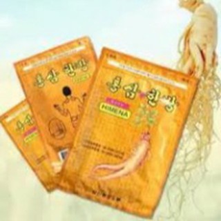 1 gói cao dán nóng sâm màu vàng Hàn Quốc