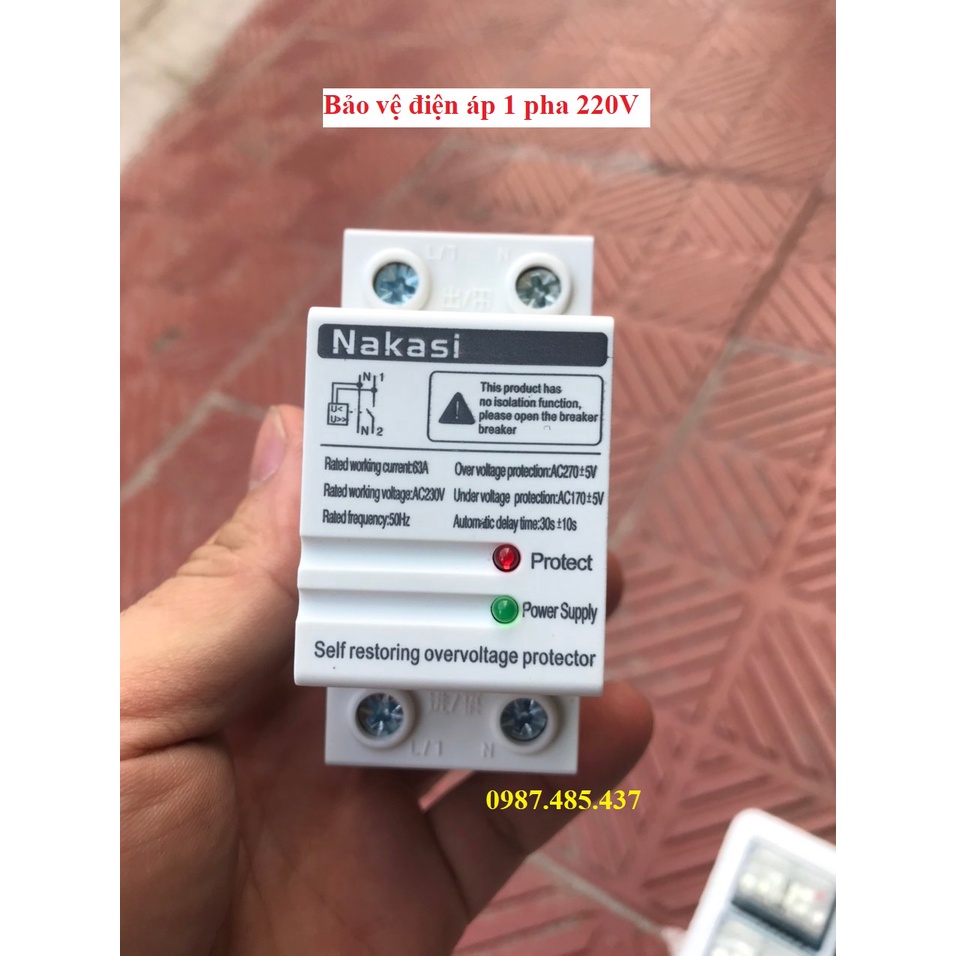 Rơ le Bảo vệ điện áp 1 pha 220V - Bảo vệ quá áp thấp áp…