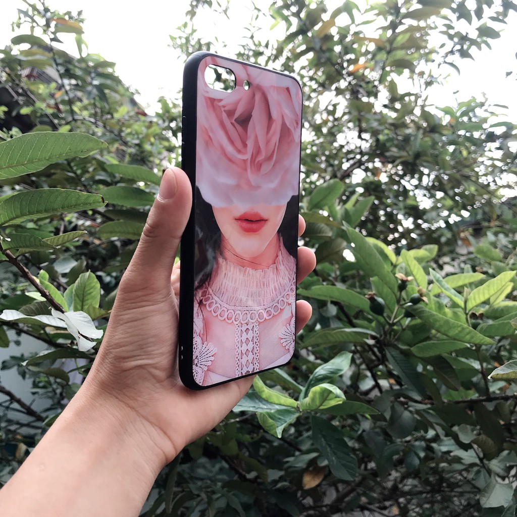Ốp iphone in hình cực đẹp siêu bền cao cấp chống sốc - Cô gái quyến rũ màu hồng - 6/6S/6Plus/6SPlus/7Plus/8Plus/X....