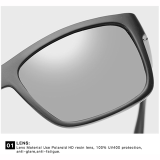 Kính râm nam phân cực Photochromic Nam lái xe ngoài trời Kính râm ống kính chuyển đổi