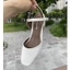 Giày sandal nữ 3 phân gót vuông bít mũi kiểu dáng giày mũi vuông hở gót phong cách Hàn Quốc _S1004HC