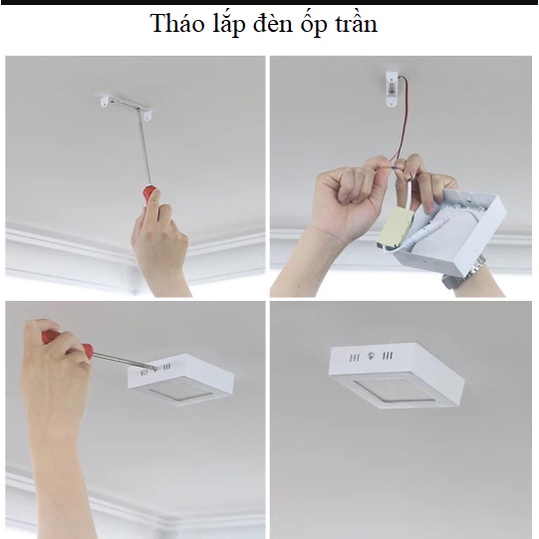 Ảnh Đèn ốp nổi Vilighting,MS: OPV-T 12W, 18W, 24W, RA>80, CRI>90, Vuông Tròn Đèn Hành 24 Tháng. 4