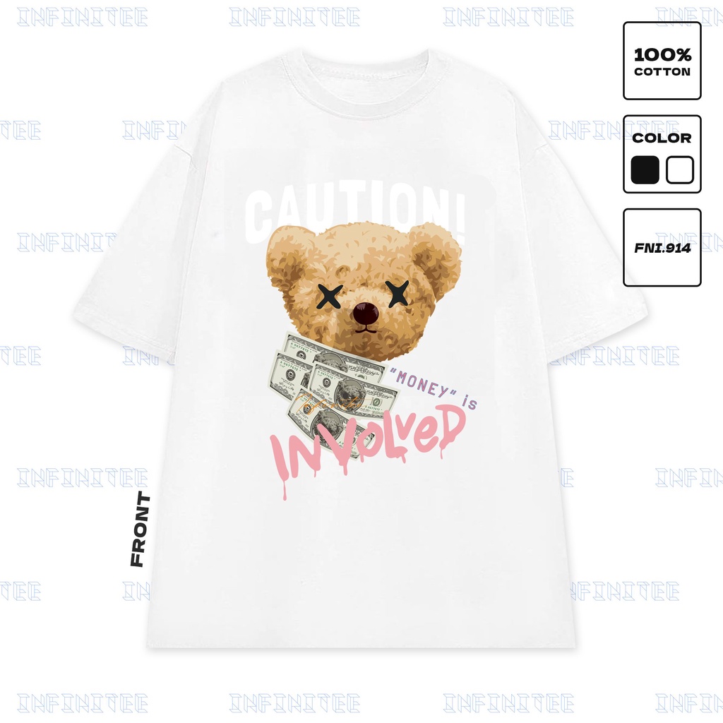 Áo thun INFINITEE Fni0914, Thun 100% Cotton - form rộng Unisex.