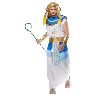 ❤Hàng có sẵn❤Halloween Người Lớn Kinh Dị Cổ Ai Cập Pharaoh Trang Phục Nam Bí ẩn Xác ướp Pharaoh Cosplay Phù Hợp Với Trang Phục Tiệc Carnival Sân Khấu Ai Cập Vua Ma Lạ Mắt Trang Phục
