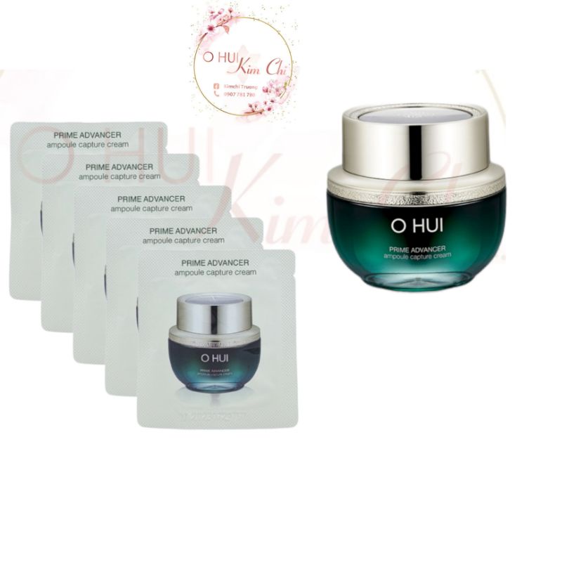 Combo 5gói kem chống lão hóa Ohui phyto vital Prime Advancer ampoule capture cream