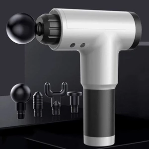 Máy Massage Có 4 đầu 3 tốc độ điều chỉnh Giúp Giãn Cơ Bắp Tiện Lợi - FASCIAL GUN-bảo hành 12 tháng