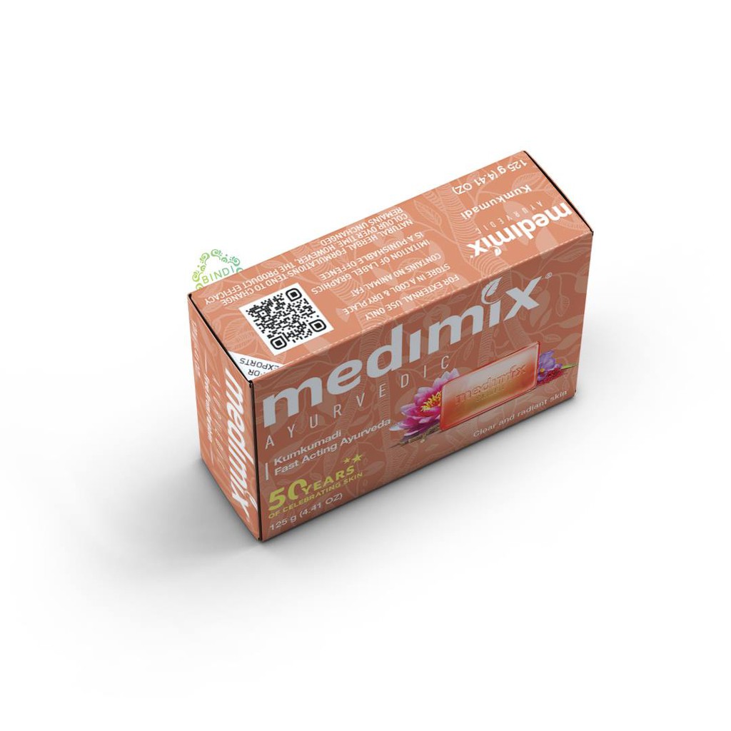 Ảnh Xà Phòng Medimix Kumkumadi – Tinh Hoa Nghệ Tây Saffron Dưỡng sáng da mờ thâm 125g 3