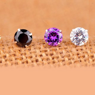 Bông tai nụ đá nhân tạo bạc 925