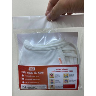 Khẩu trang vải SUNFLY công nghệ kháng khuẩn nano ion bạc (1 chiếc)