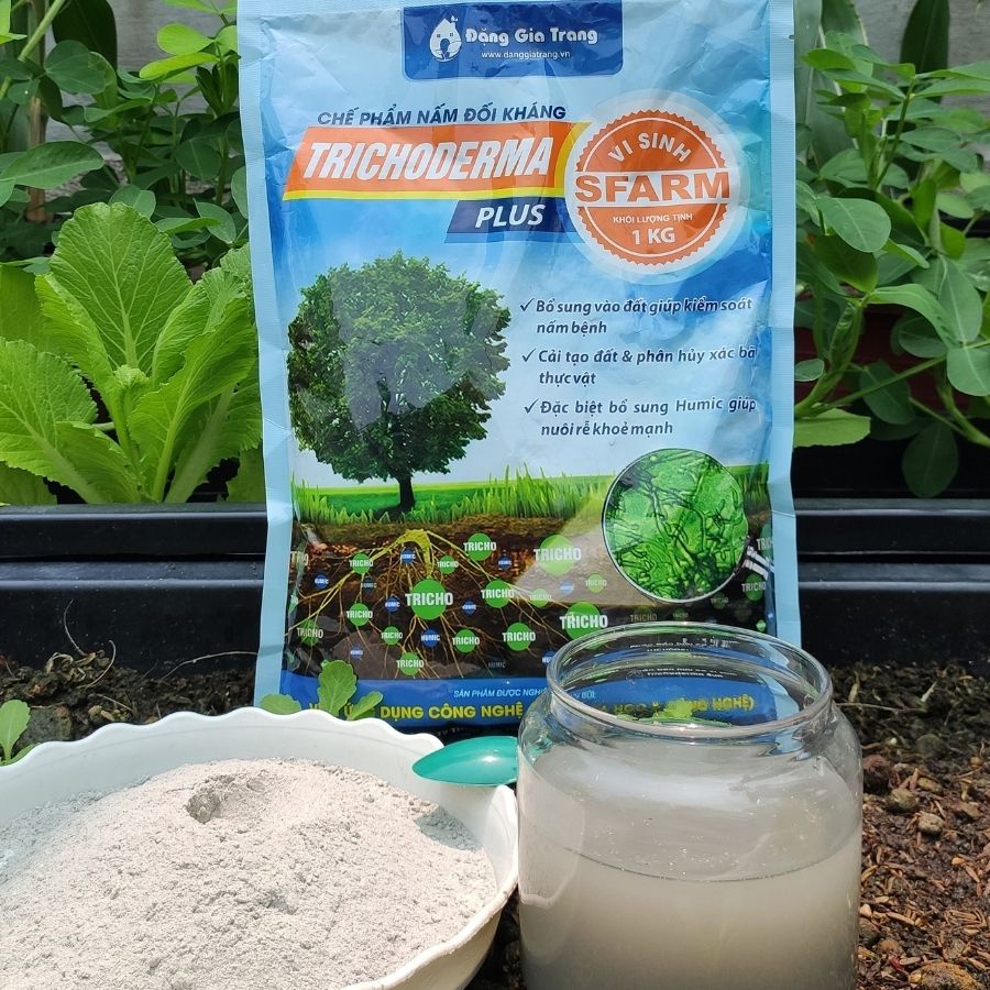 Chế phẩm nấm đối kháng Trichoderma plus Sfarm - Gói 1kg | Shopee Việt Nam