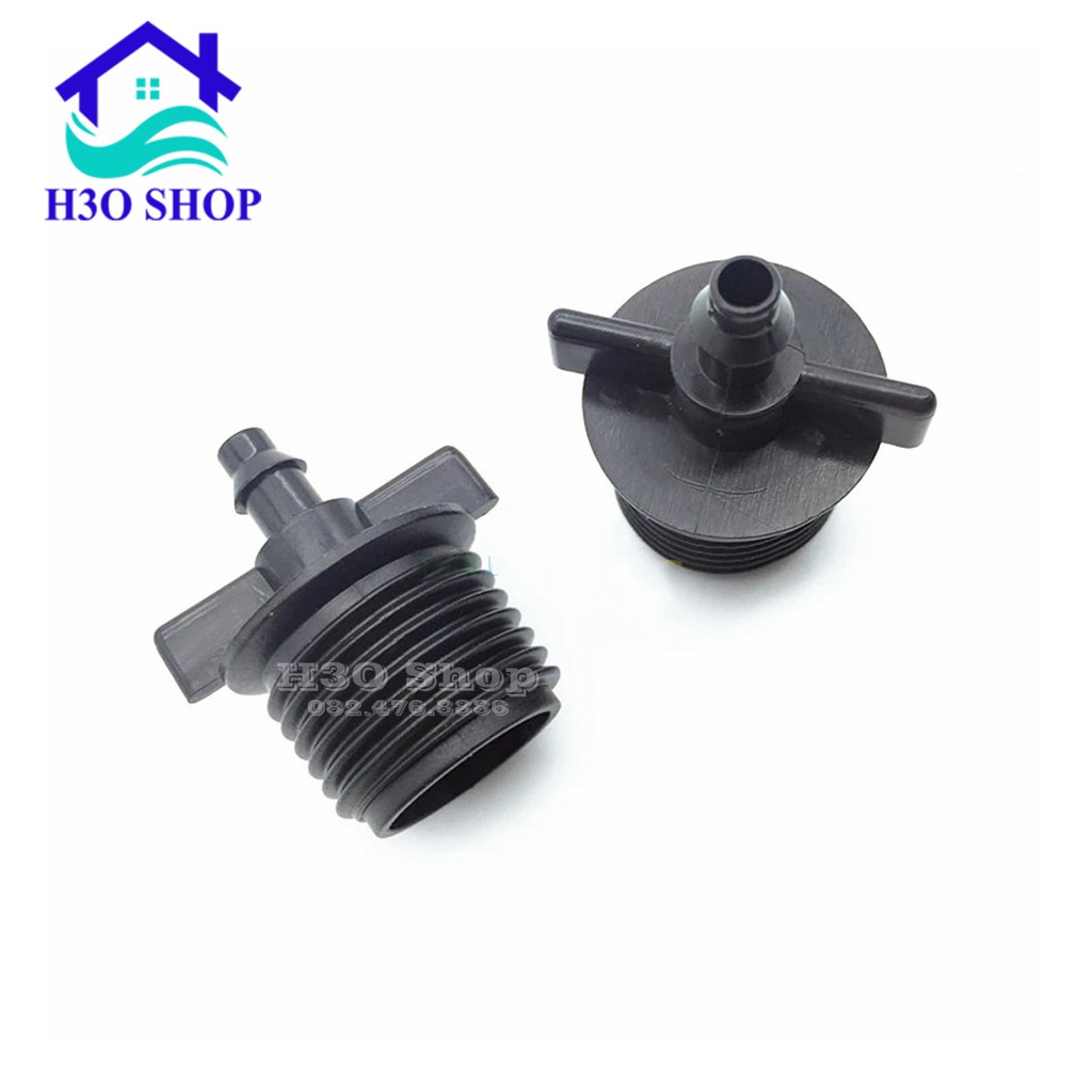 Ren Nối Chuyển Nhanh Ống Nhựa 21 Ra Ống 6mm ,8mm  Hệ Thống Tưới Tự Động, Béc Tưới