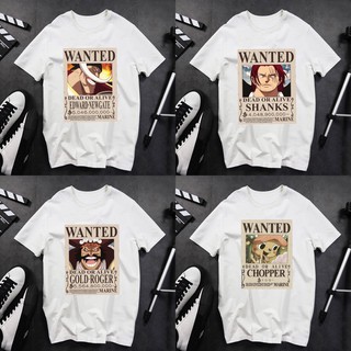 BST ÁO THUN ONE PIECE TRUY NÃ BĂNG MŨ RƠM SIÊU ĐỘC | ÁO LUFFY ONE PIECE WANTED TSHIRT OP18