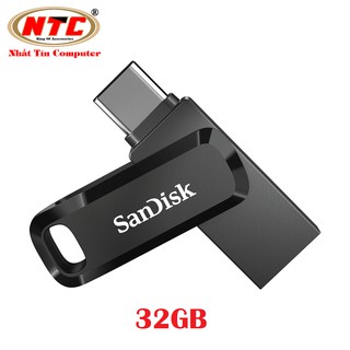 USB OTG Sandisk Ultra Dual Drive Go USB Type-C 3.1 32GB 150MB/s - SDDDC3-032G-G46 (Đen) - Phụ Kiện Nhất Tín