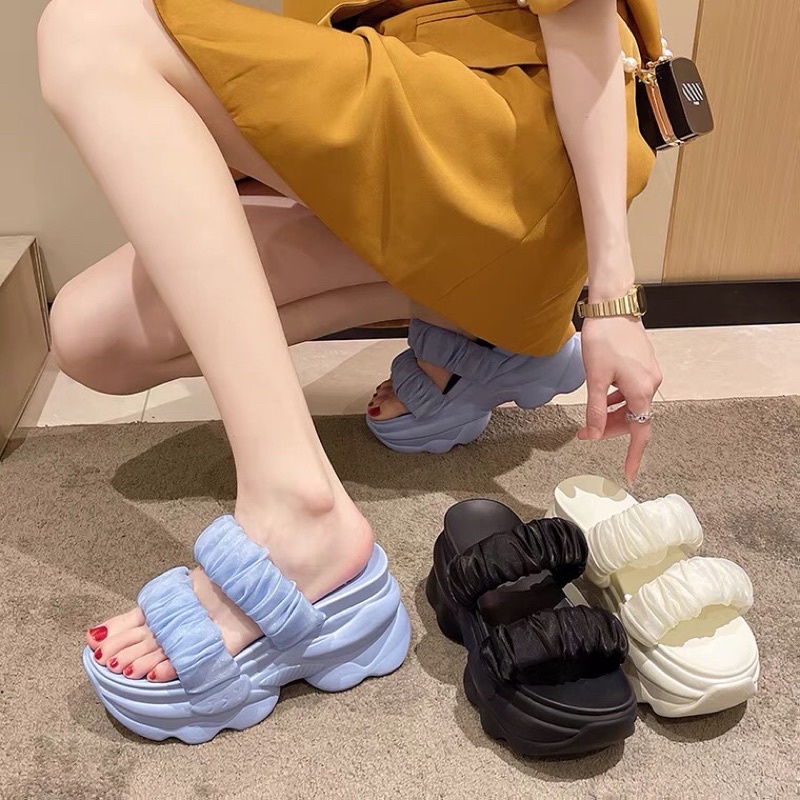 Dép nữ đế cao thời trang điệu đà (7-8cm)
