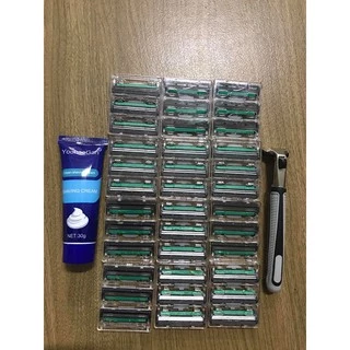 【Bán sỉ】  BỘ CẠO RÂU 36 LƯỠI- KÈM TUÝP KEM 【B1S1129】